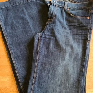 The Limited Dark Denim Flare Jeans Long size 6